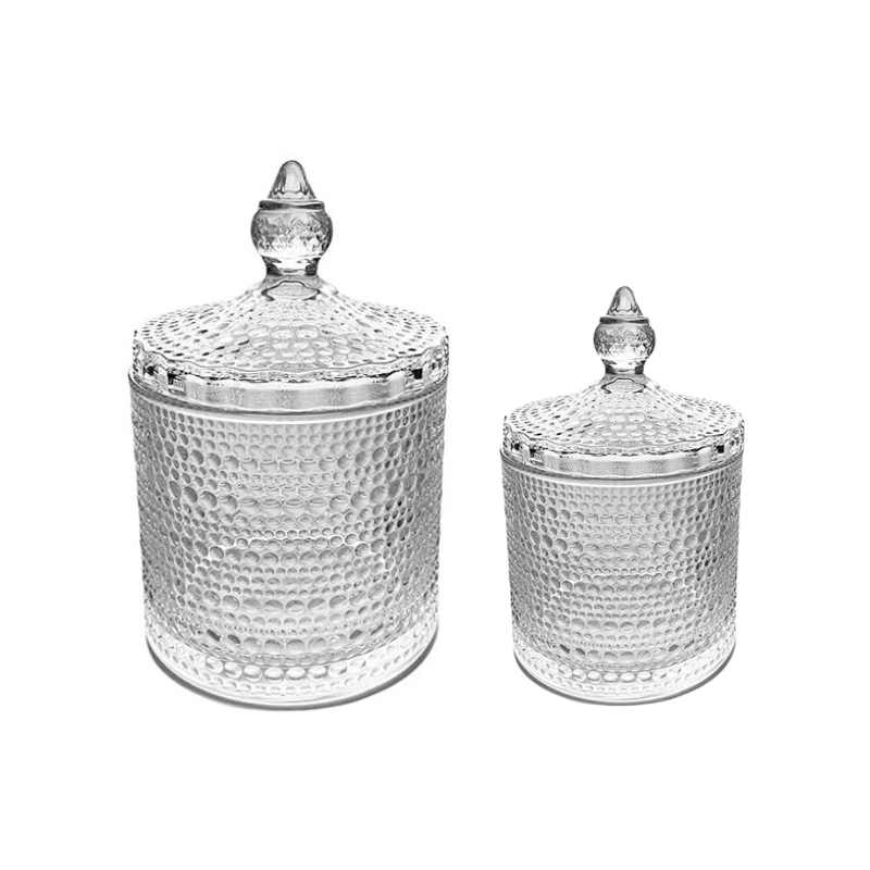 Set azucarero y cafetero de vidrio cristal 600 y 300ml