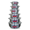 Juego Calderos Aluminio 12 Piezas Con Tapa Cocina Gas/Olla Fogón.