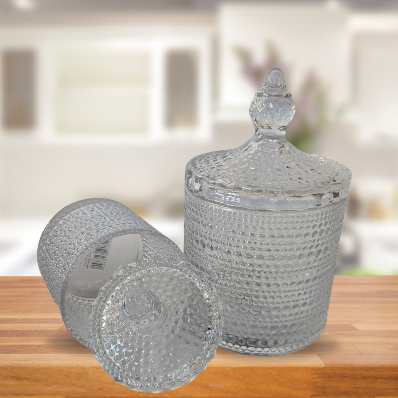 Set azucarero y cafetero de vidrio cristal 600 y 300ml