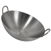 Wok Acero Inoxidable Profesional 40cm para Cocina Asiática Multiuso.