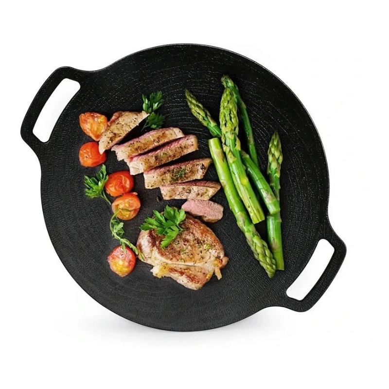 Sartén Coreano 30cm Parrilla Barbacoa Antiadherente Portátil