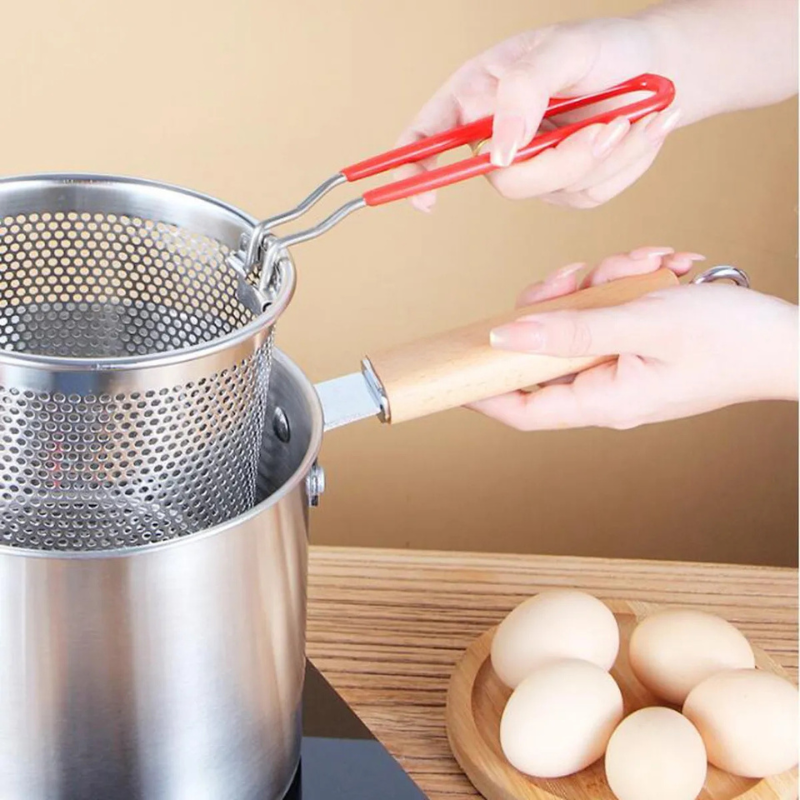 Olla Freidora Multifuncional Acero Inoxidable Con Filtro De Aceite