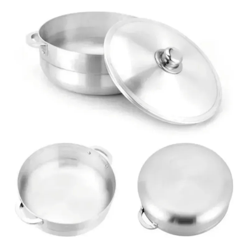 Juego Calderos Aluminio 12 Piezas Con Tapa Cocina Gas/Olla Fogón.