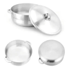 Juego Calderos Aluminio 12 Piezas Con Tapa Cocina Gas/Olla Fogón.