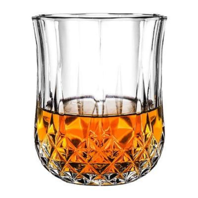 Set 6 Vasos Whisky 210ml con diseño elegante redondo